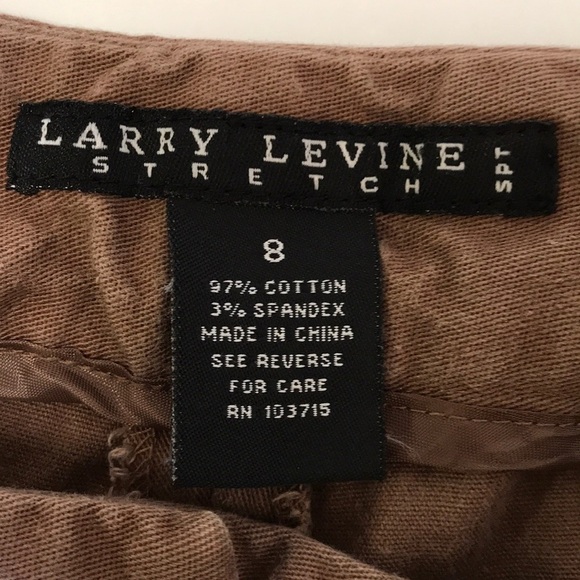 Larry Levine mocha brown Bermuda shorts - Picture 3 of 4